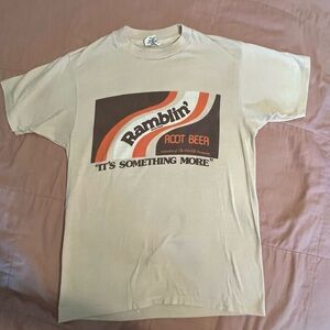 Hanes Cream Retro Graphic Short Sleeve Tee